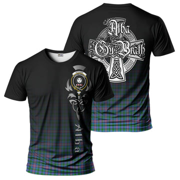 Pitcairn Hunting Tartan T-Shirt Featuring Alba Gu Brath Family Crest Celtic Inspired