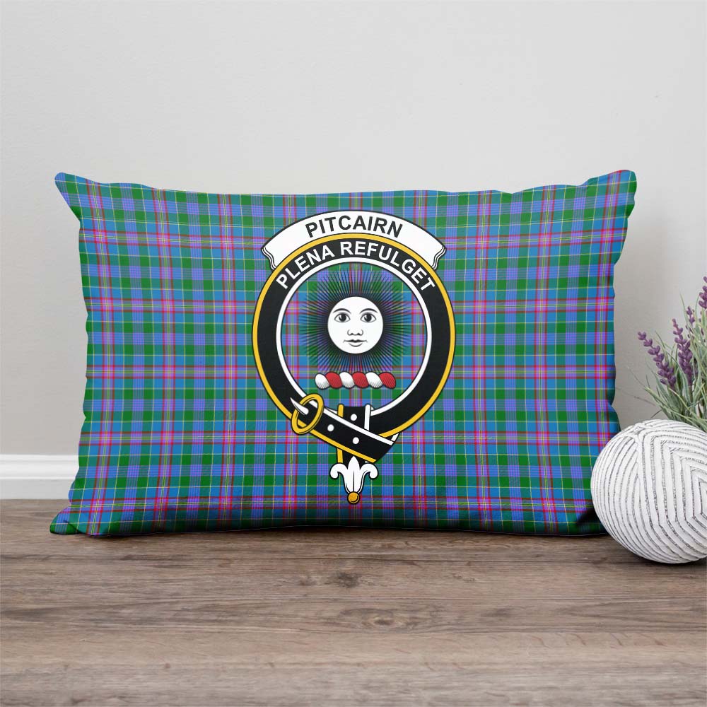Pitcairn Tartan Pillow Cover with Family Crest - Tartan Vibes Clothing