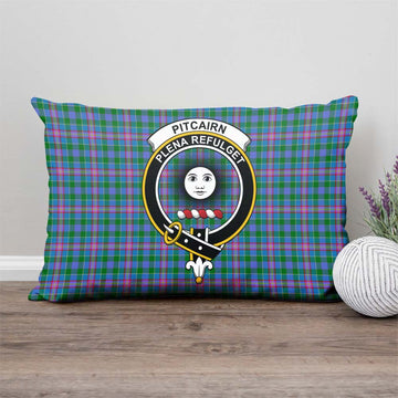 Pitcairn Tartan Pillow Cover with Family Crest - Tartan Vibes Clothing