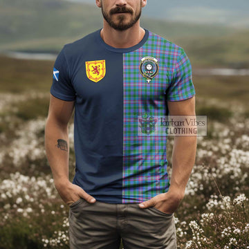 Pitcairn Tartan T-Shirt Alba with Scottish Lion Royal Arm Half Style - Tartan Vibes Clothing
