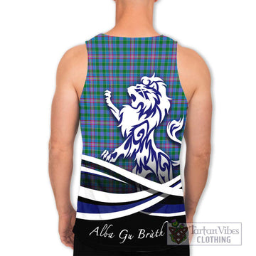 Pitcairn Tartan Men's Tank Top with Alba Gu Brath Regal Lion Emblem - Tartan Vibes Clothing