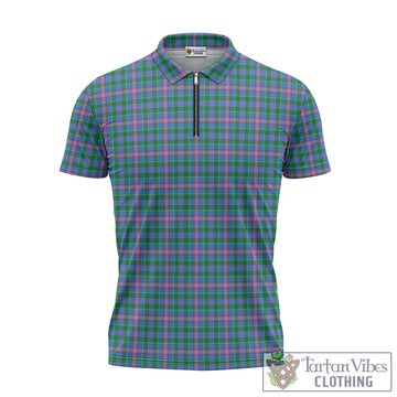 Pitcairn Tartan Zipper Polo Shirt - Tartan Vibes Clothing