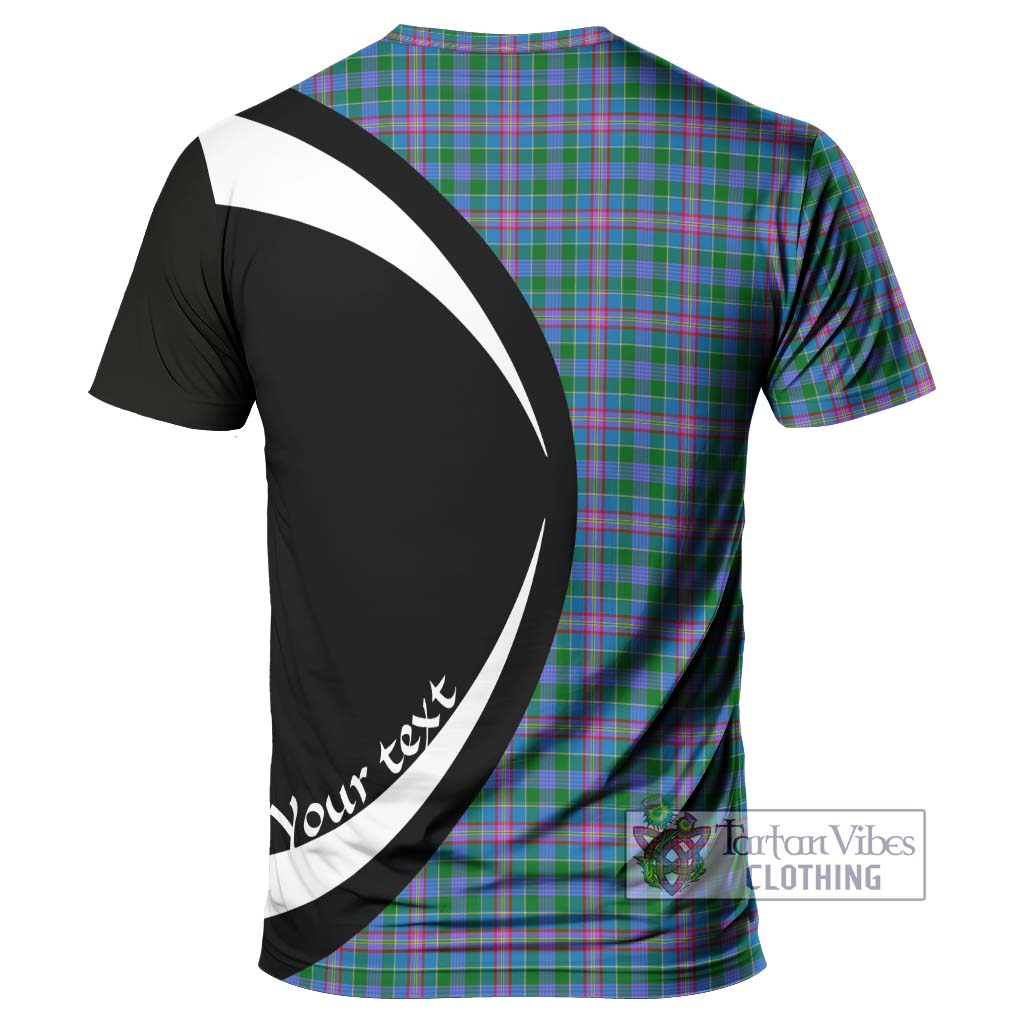 Pitcairn Tartan T-Shirt with Family Crest Circle Style - Tartan Vibes Clothing