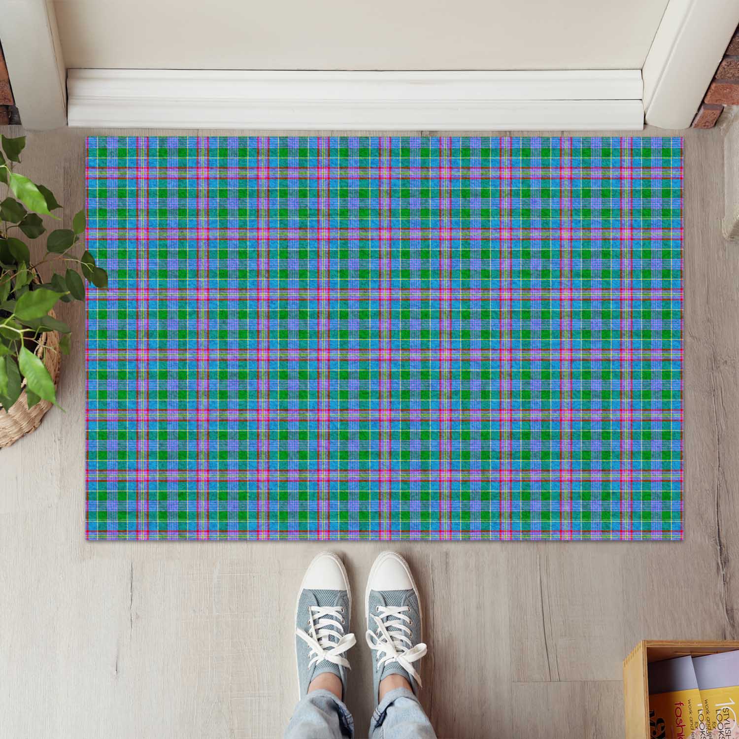 Pitcairn Tartan Rubber Doormat - Tartan Vibes Clothing