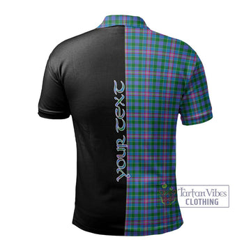 Pitcairn Tartan Polo Shirt with Family Crest and Half Of Me Style - Tartan Vibes Clothing