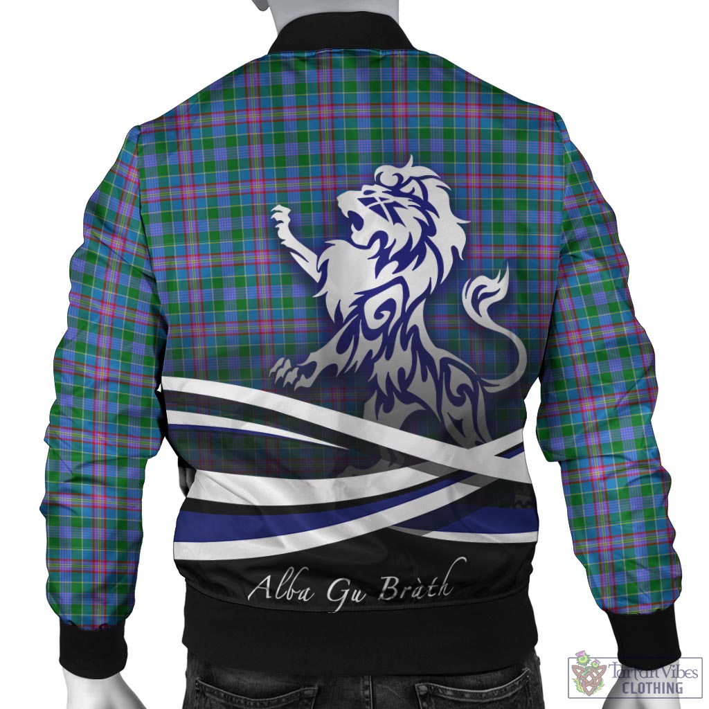Pitcairn Tartan Bomber Jacket with Alba Gu Brath Regal Lion Emblem - Tartan Vibes Clothing