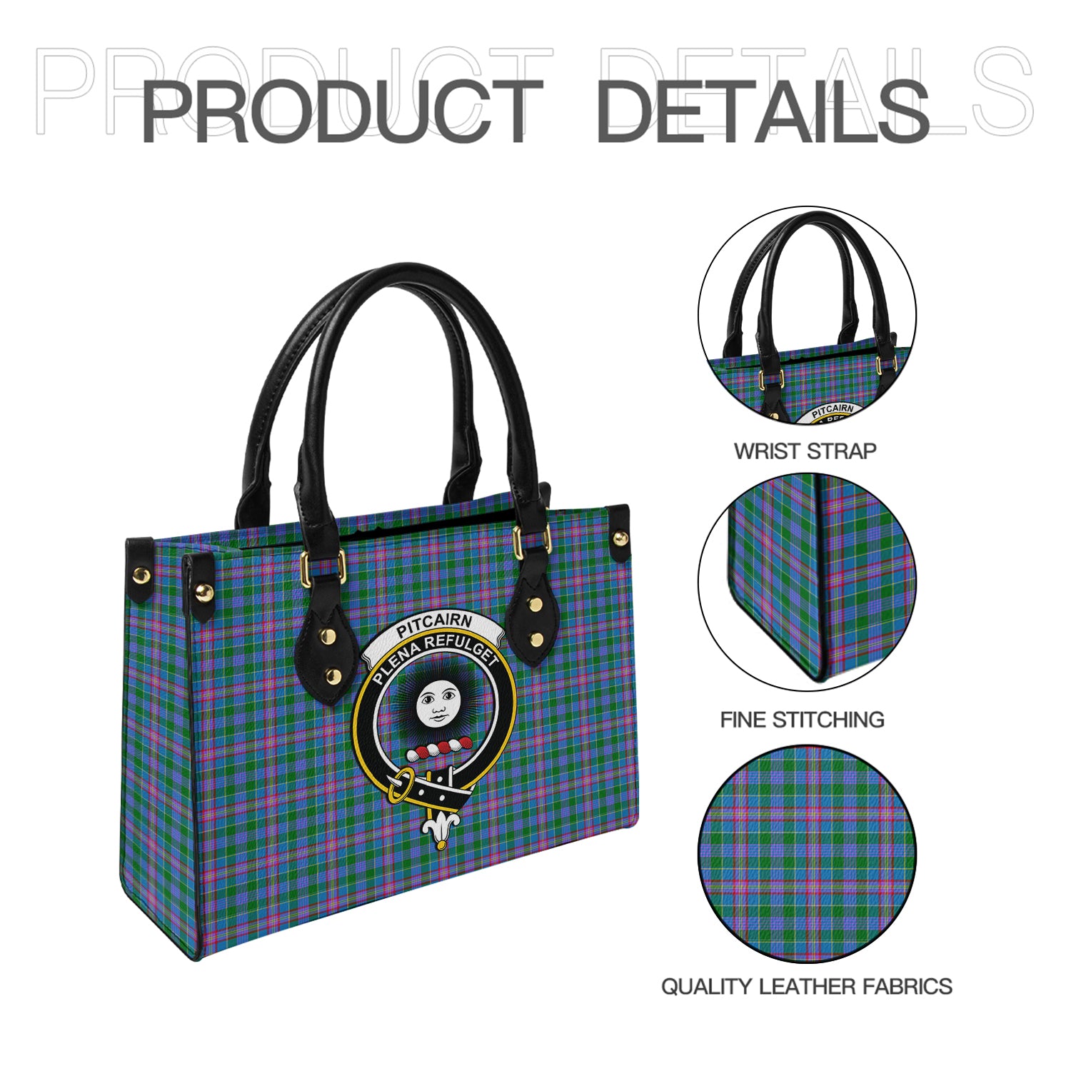 pitcairn-hunting-tartan-leather-bag-with-family-crest