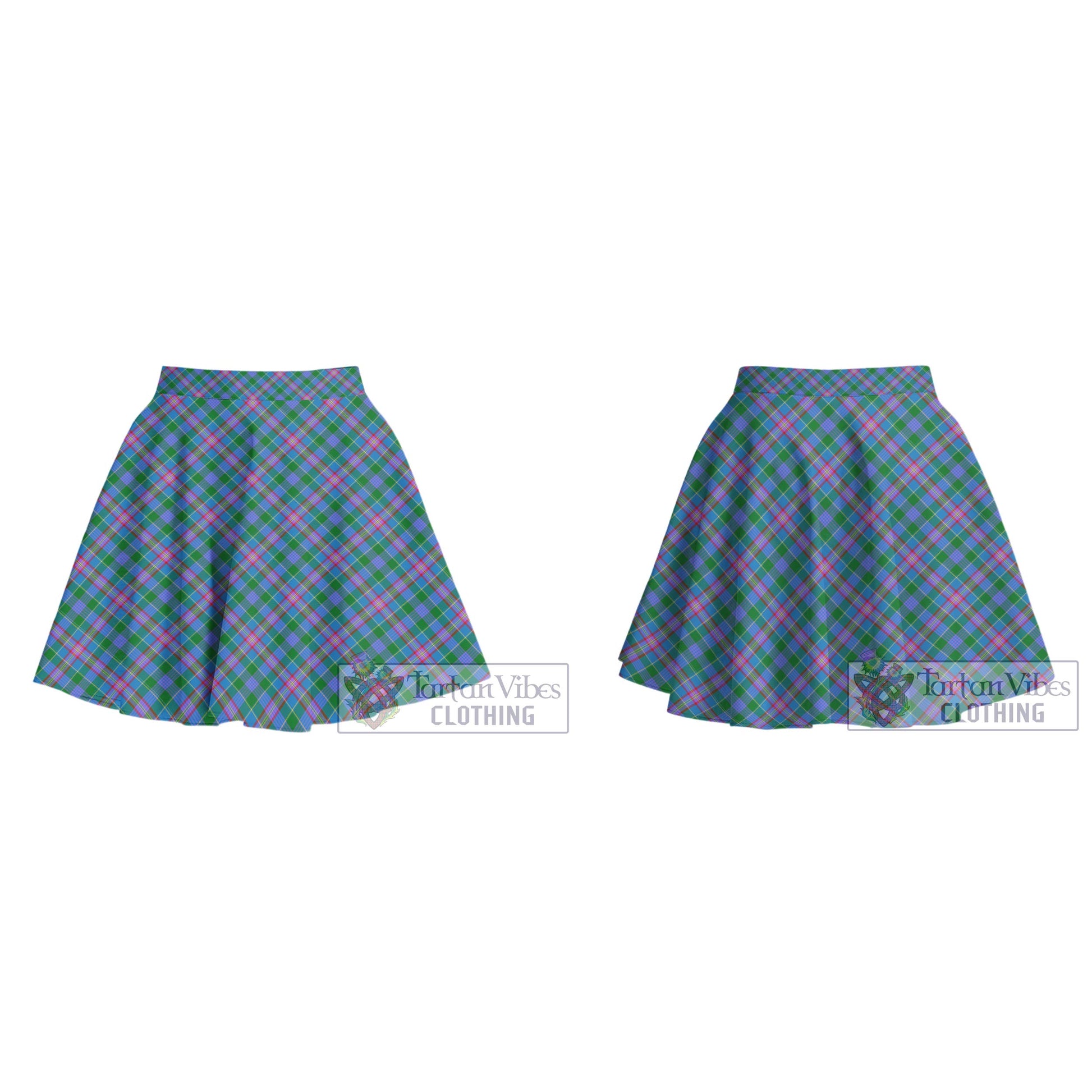 Pitcairn Tartan Women's Plated Mini Skirt Cross Style - Tartan Vibes Clothing