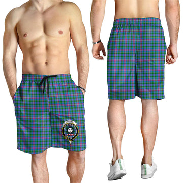Pitcairn Tartan Mens Shorts with Family Crest - Tartan Vibes Clothing