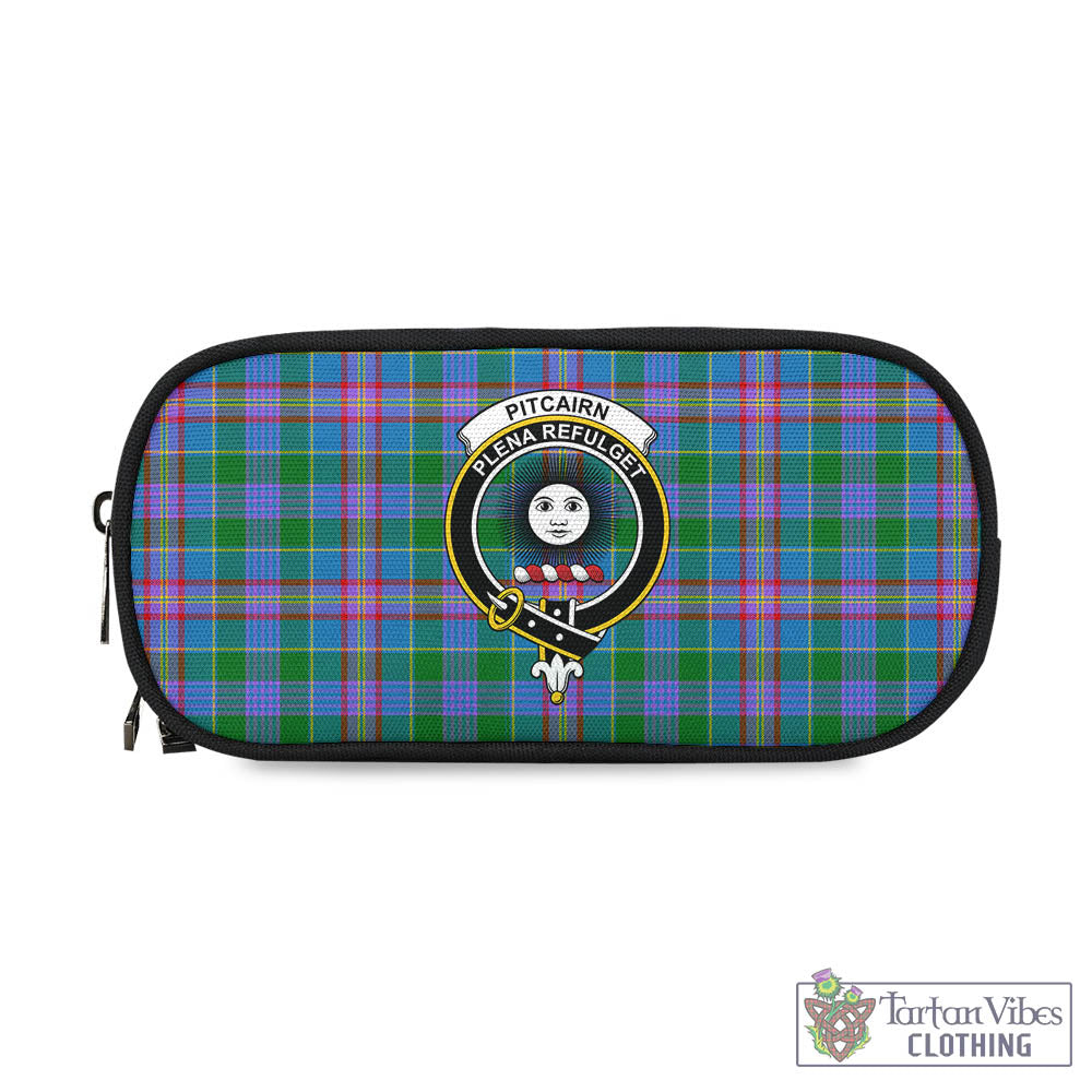 Pitcairn Tartan Pen and Pencil Case with Family Crest - Tartan Vibes Clothing
