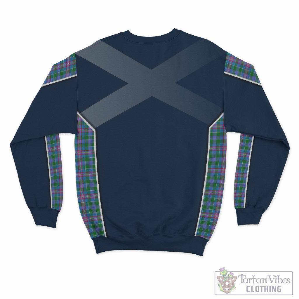 Pitcairn Tartan Sweatshirt with Family Crest and Scottish Thistle Vibes Sport Style - Tartan Vibes Clothing