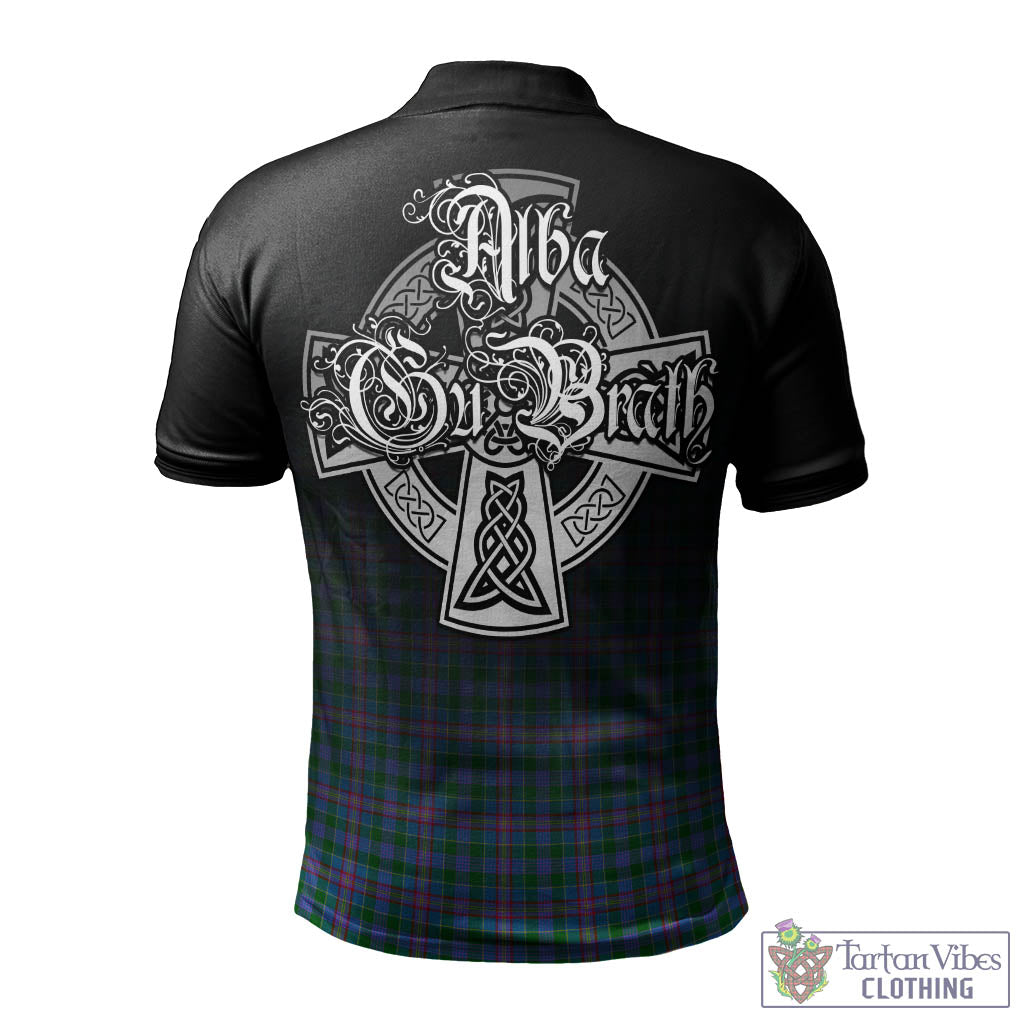 Pitcairn Tartan Polo Shirt Featuring Alba Gu Brath Family Crest Celtic Inspired - Tartan Vibes Clothing