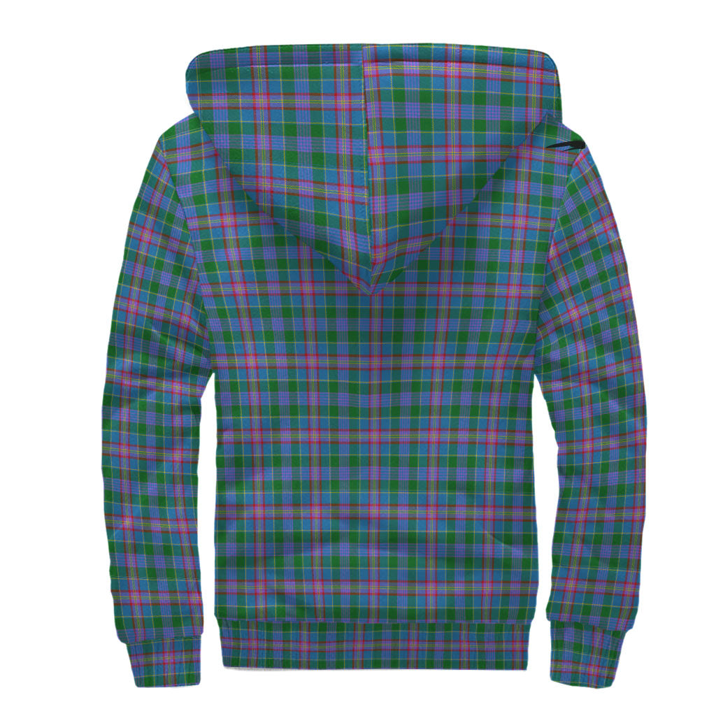 Pitcairn Tartan Sherpa Hoodie with Family Crest - Tartan Vibes Clothing