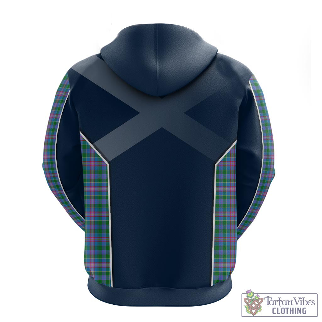 Tartan Vibes Clothing Pitcairn Hunting Tartan Hoodie with Family Crest and Lion Rampant Vibes Sport Style