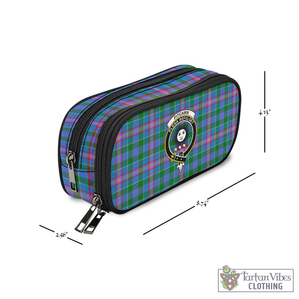 Pitcairn Tartan Pen and Pencil Case with Family Crest - Tartan Vibes Clothing
