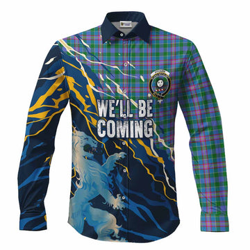 Pitcairn Scotland Tartan Long Sleeve Button Shirts WC2026 Football - We'll Be Coming