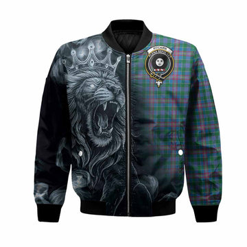 Pitcairn Tartan Bomber Jacket Roaring Lion Heritage