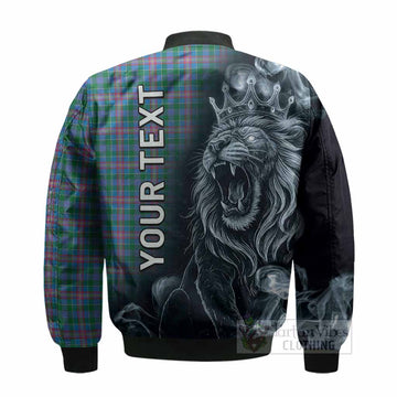 Pitcairn Tartan Bomber Jacket Roaring Lion Heritage