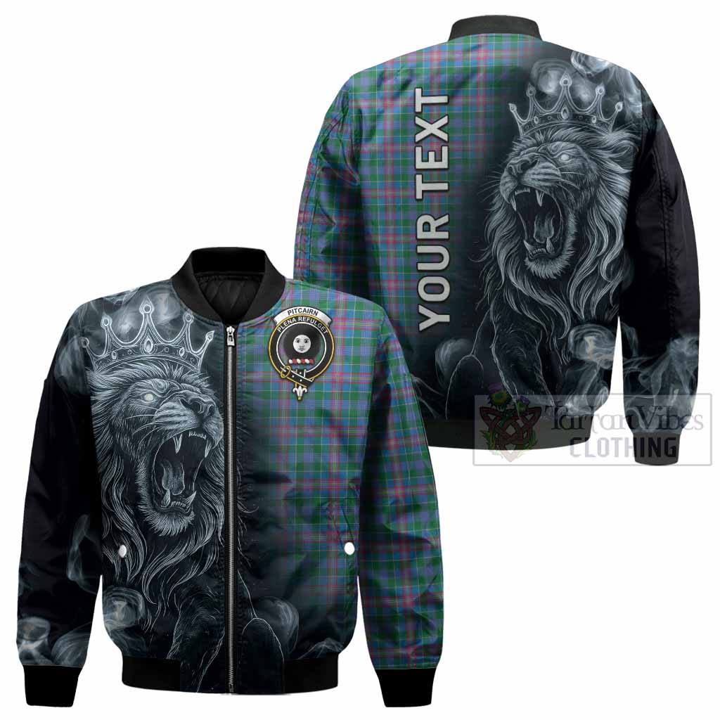 Pitcairn Tartan Bomber Jacket Roaring Lion Heritage