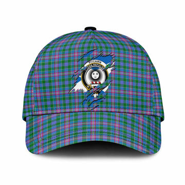 Pitcairn Tartan Classic Cap with Family Crest In Me Style