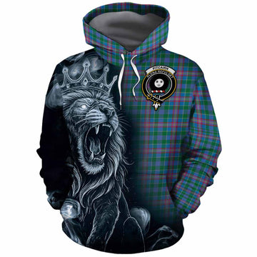 Pitcairn Tartan Cotton Hoodie Roaring Lion Heritage