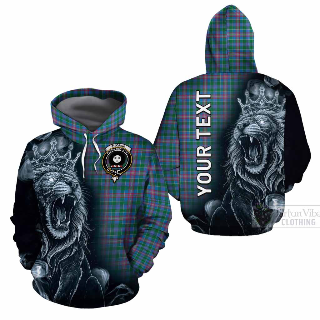 Pitcairn Tartan Cotton Hoodie Roaring Lion Heritage