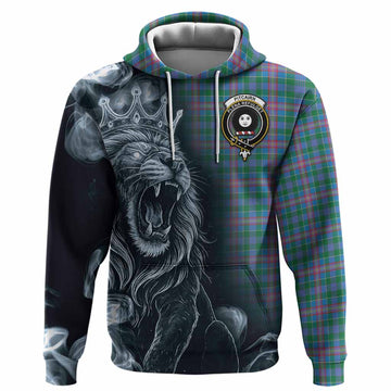 Pitcairn Tartan Hoodie Roaring Lion Heritage