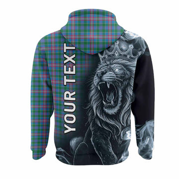 Pitcairn Tartan Hoodie Roaring Lion Heritage