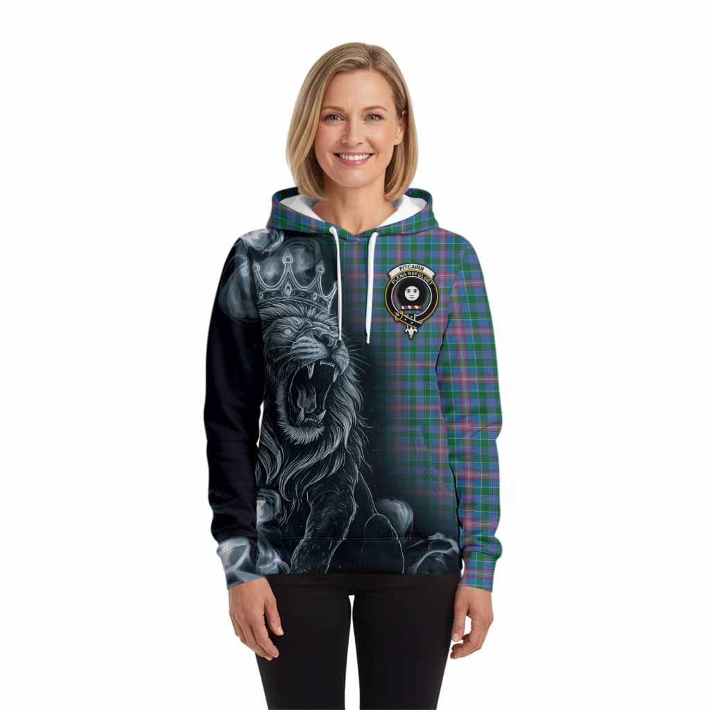 Pitcairn Tartan Hoodie Roaring Lion Heritage
