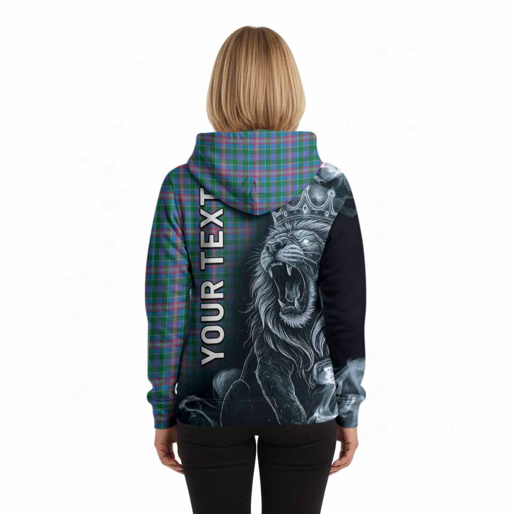 Pitcairn Tartan Hoodie Roaring Lion Heritage