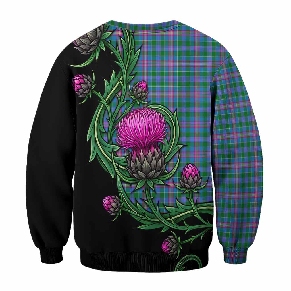 Pitcairn Tartan Sweatshirt Resilient Scottish Thistle - Tartan Vibes Clothing