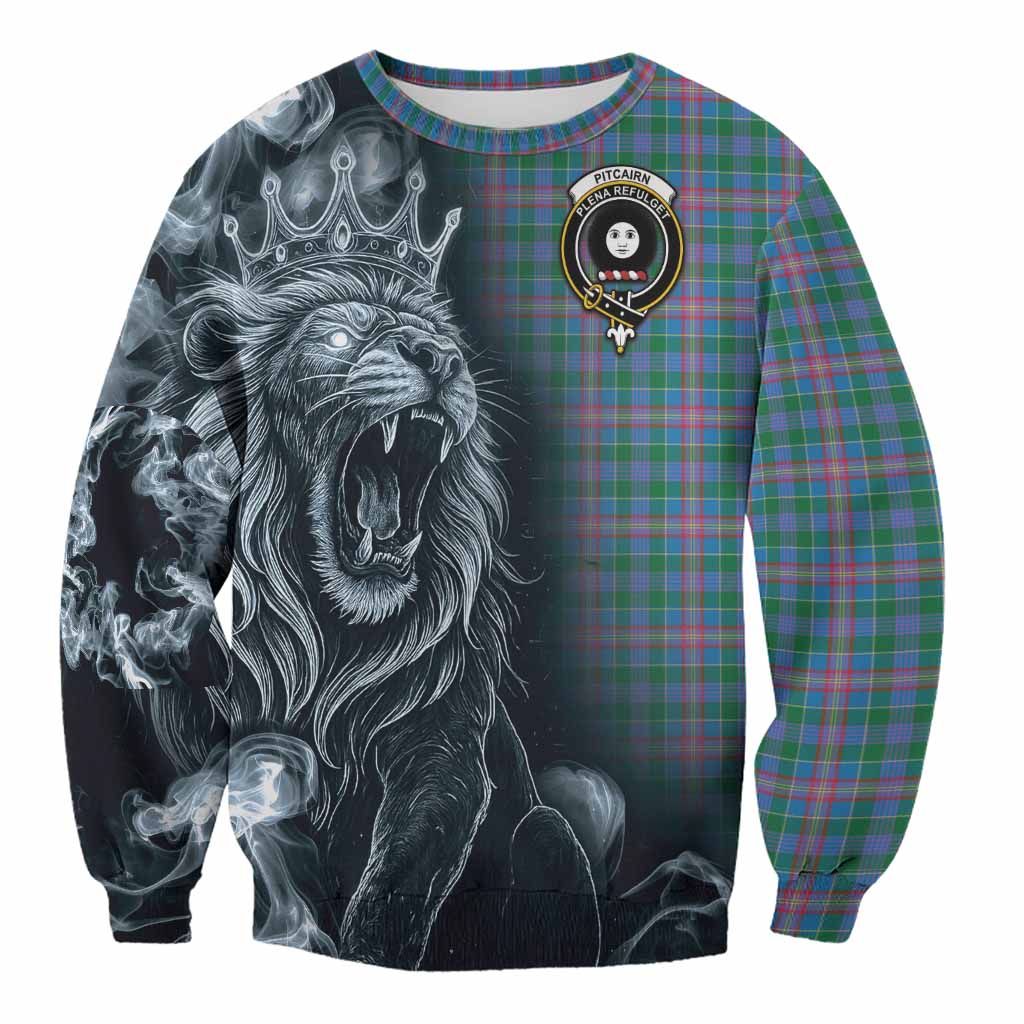 Pitcairn Tartan Sweatshirt Roaring Lion Heritage