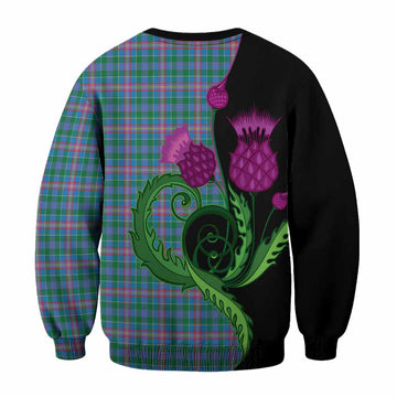 Pitcairn Tartan Sweatshirt Traditional Scottish Thistle - Tartan Vibes Clothing