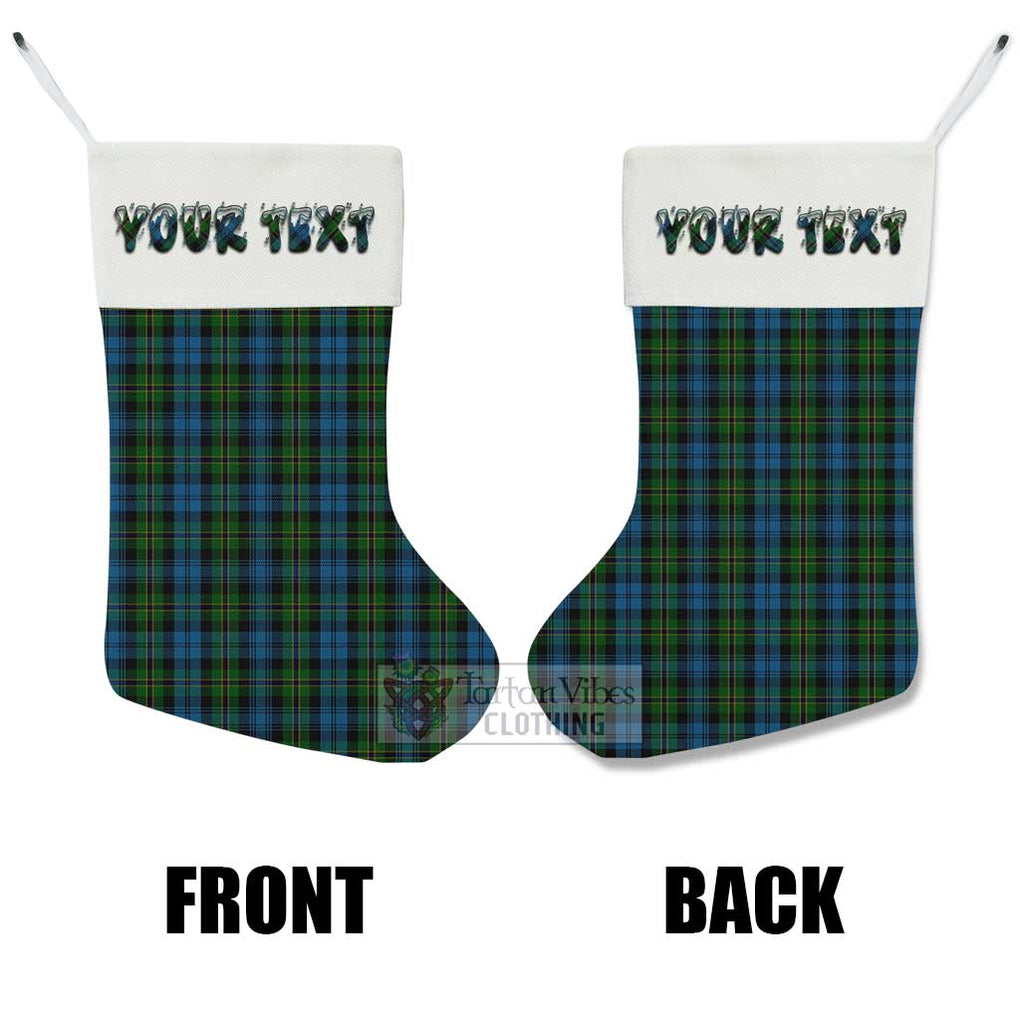 Polaris Tartan Christmas Stocking with Personalized Text - Tartan Vibes Clothing