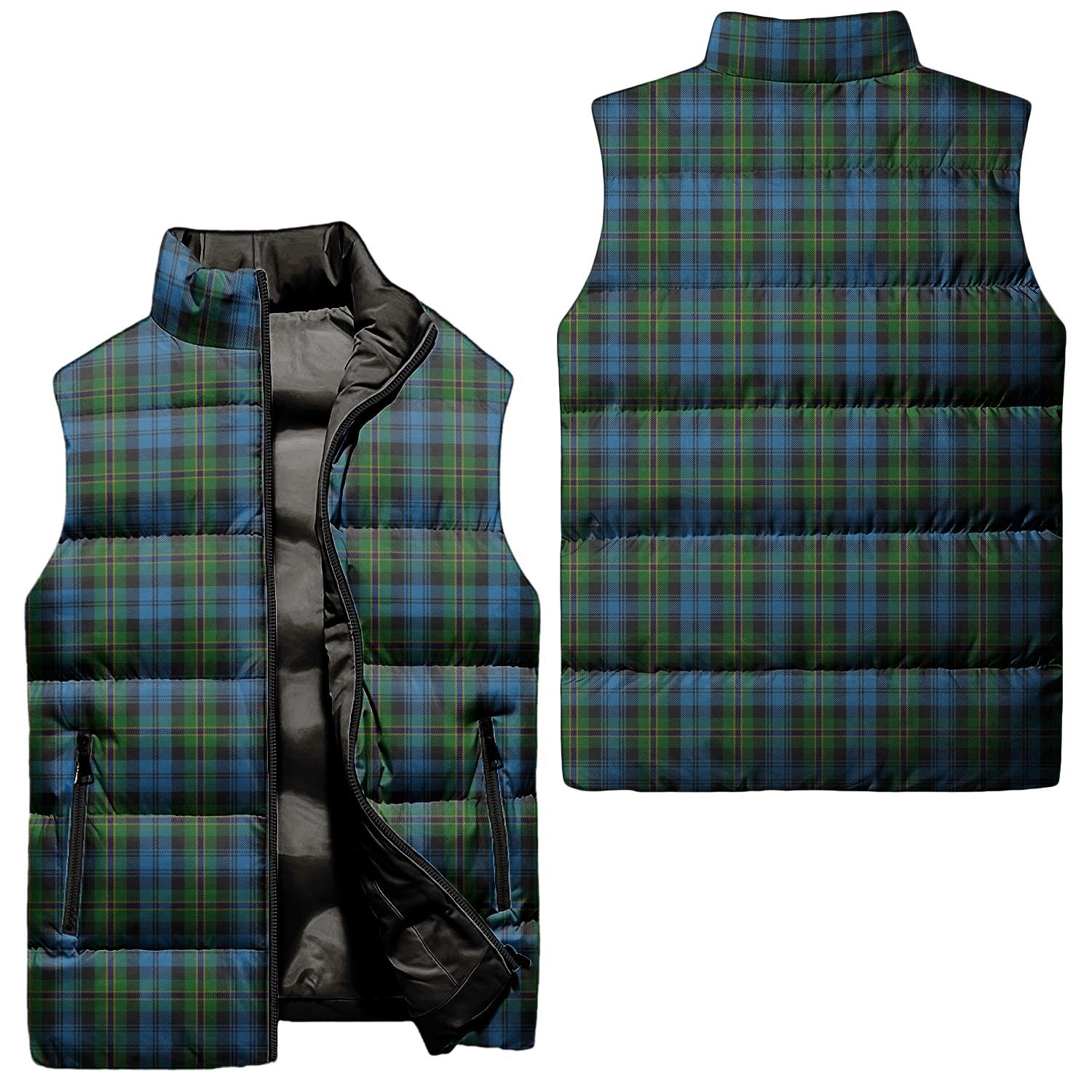 Polaris Military Tartan Sleeveless Puffer Jacket Unisex - Tartanvibesclothing