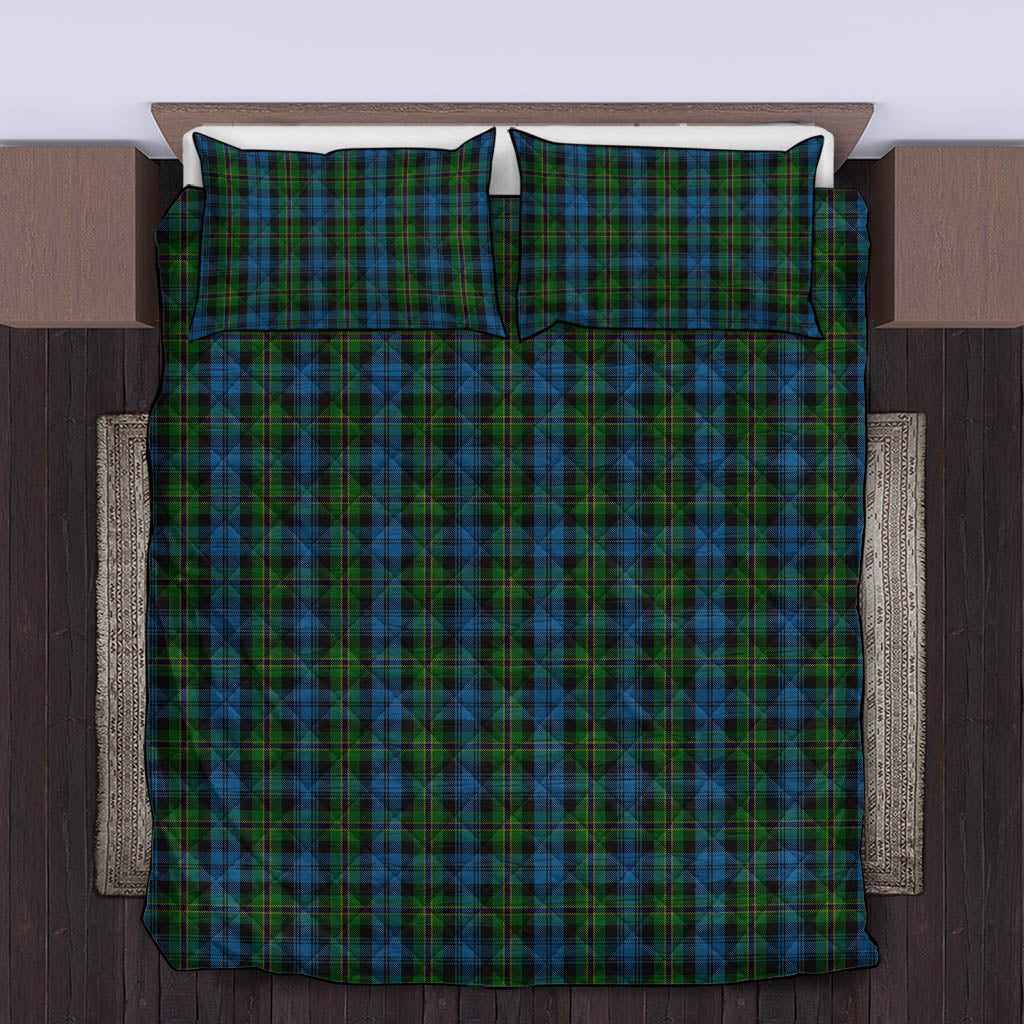 Polaris Tartan Quilt Bed Set King - Tartan Vibes Clothing