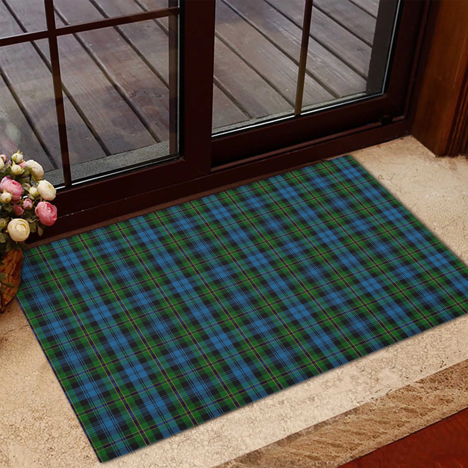 Polaris Military Tartan Door Mat - Tartanvibesclothing