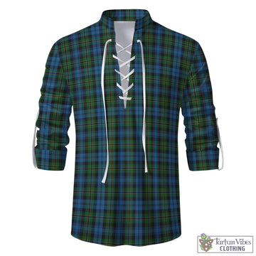 Polaris Tartan Men's Scottish Traditional Jacobite Ghillie Kilt Shirt