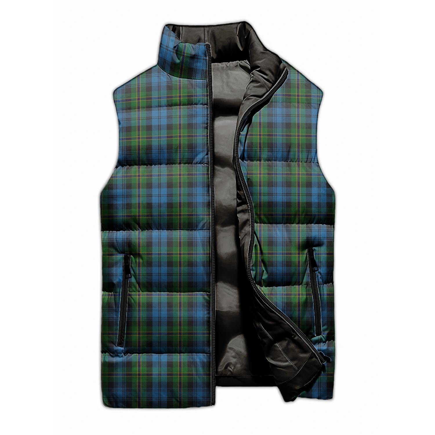Polaris Military Tartan Sleeveless Puffer Jacket - Tartanvibesclothing