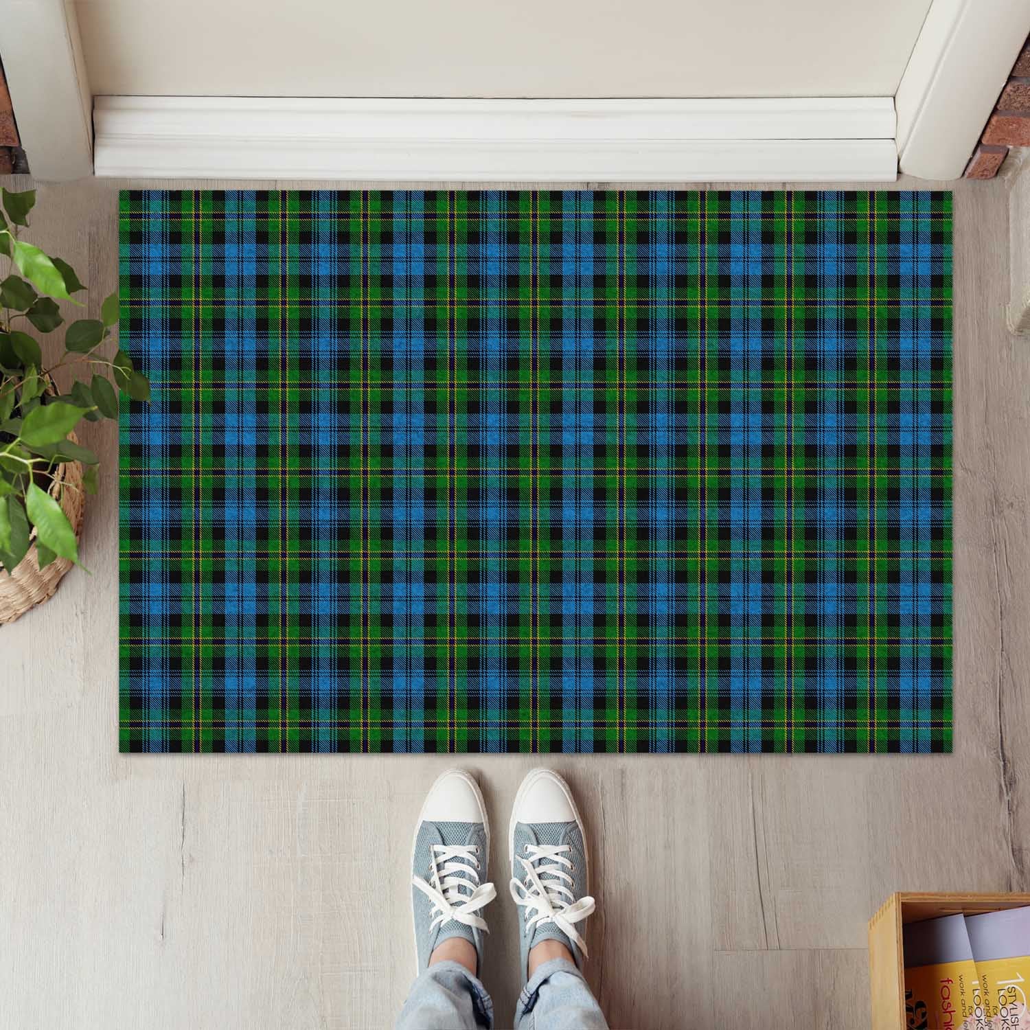 Polaris Military Tartan Door Mat - Tartanvibesclothing