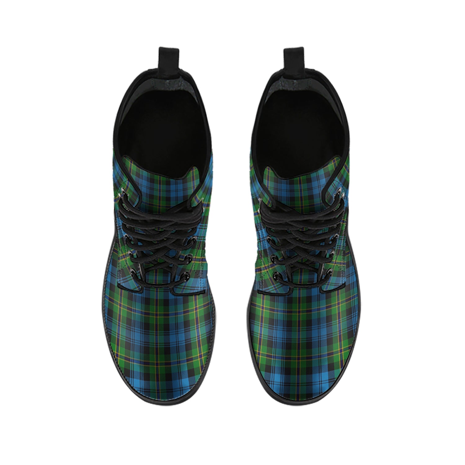 Polaris Tartan Leather Boots - Tartan Vibes Clothing