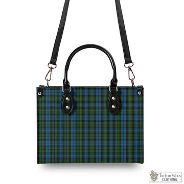 Polaris Tartan Luxury Leather Handbags - Tartan Vibes Clothing