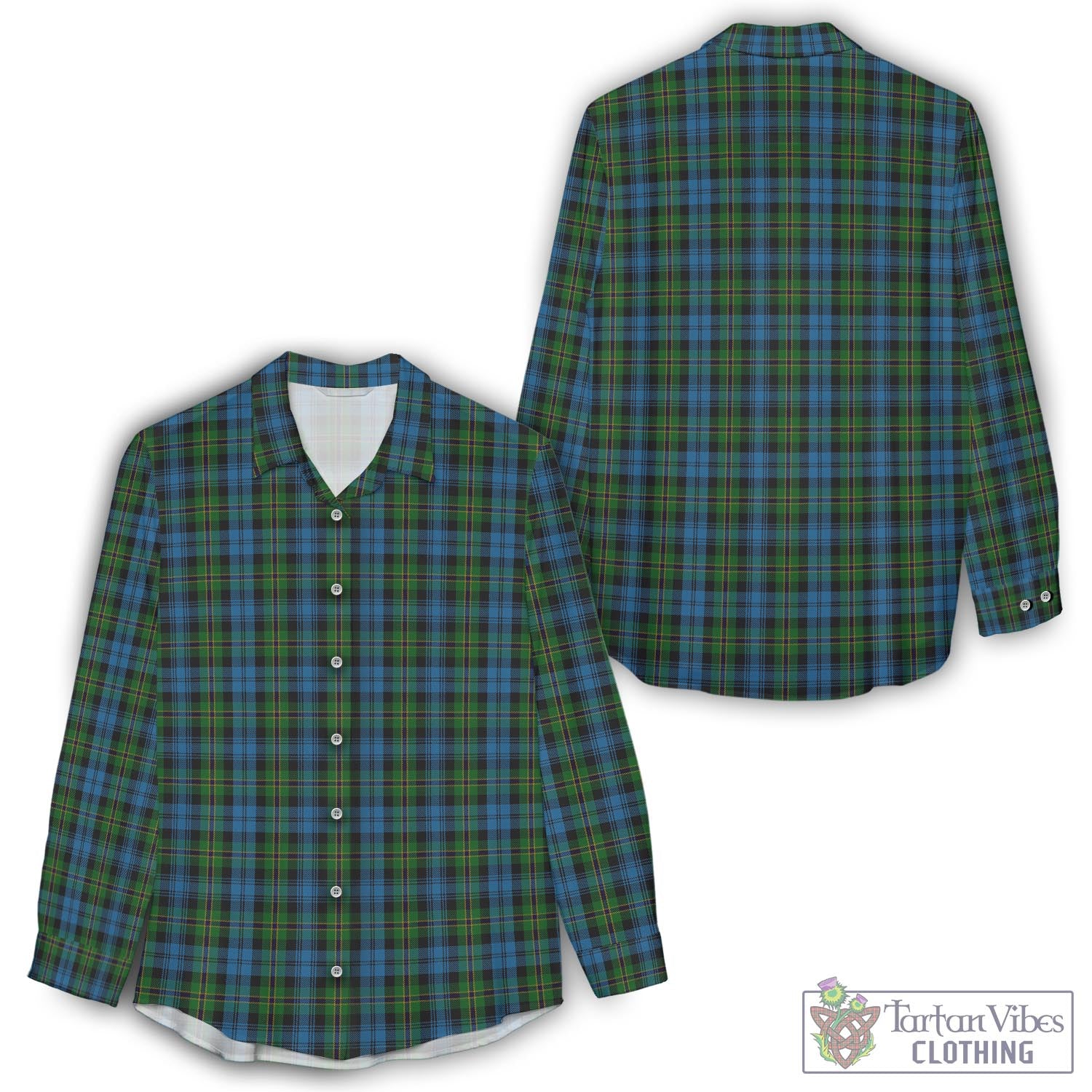 Polaris Military Tartan Womens Casual Shirt