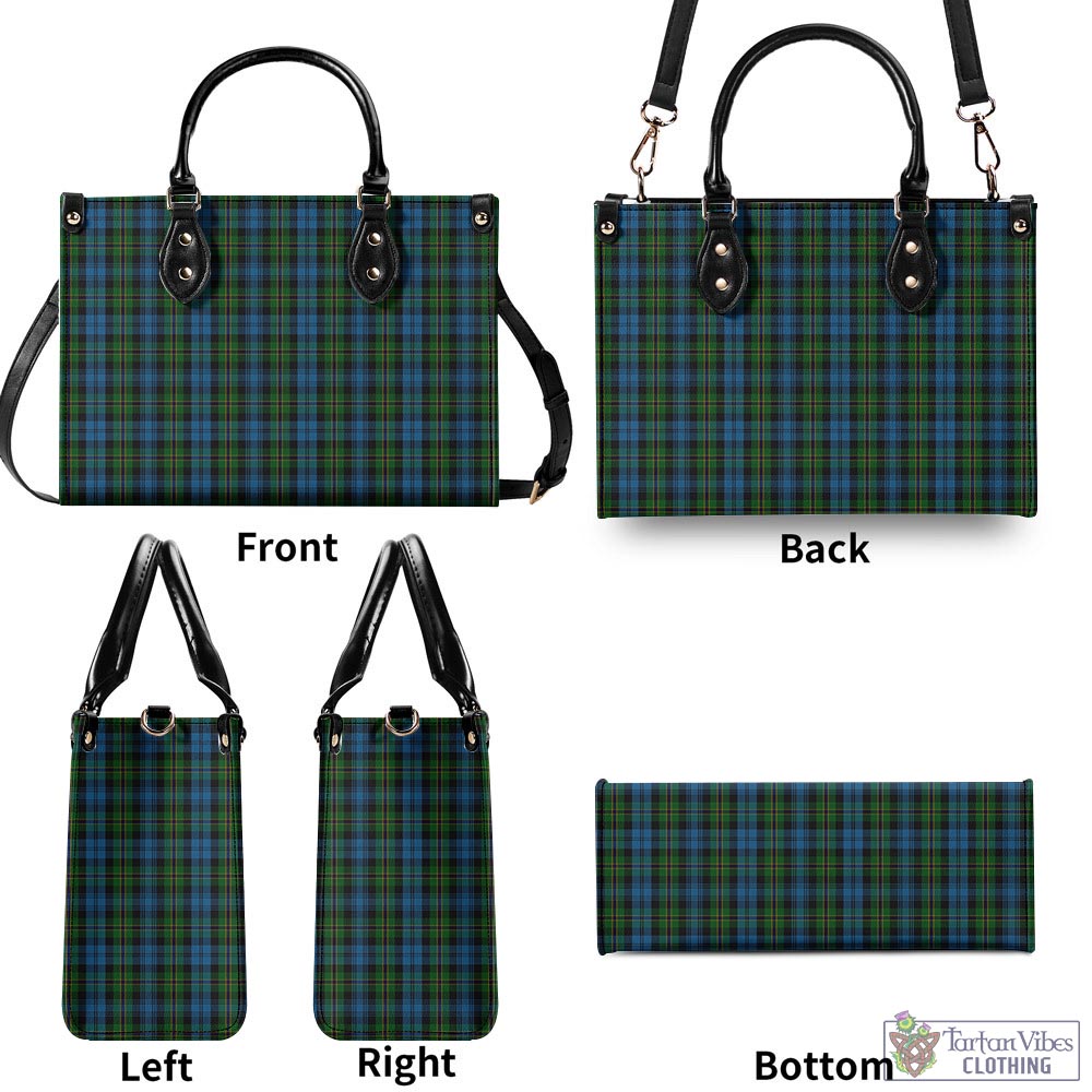 Tartan Vibes Clothing Polaris Military Tartan Luxury Leather Handbags