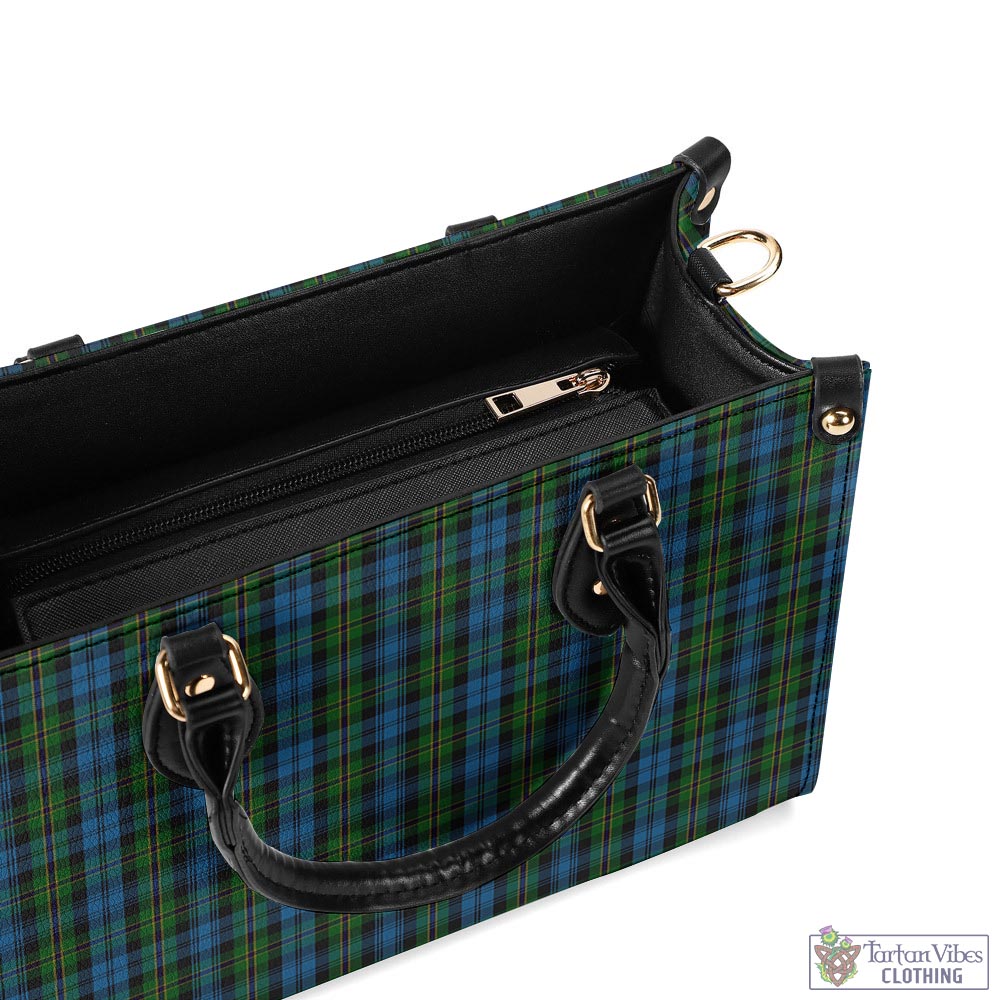 Tartan Vibes Clothing Polaris Military Tartan Luxury Leather Handbags