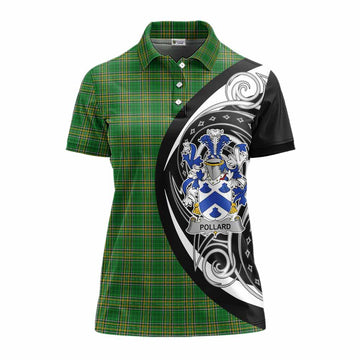 Pollard Irish Clan Women's Polo Shirt Celtic Circle Style Women - Tartan Vibes Clothing