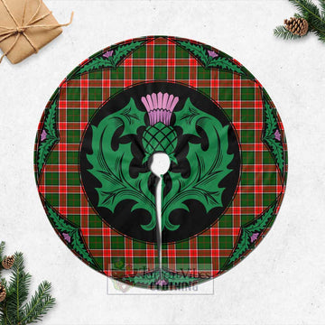 Pollock Tartan Christmas Tree Skirt Scottish Thistle Style Casual Tree Skirts - Tartan Vibes Clothing