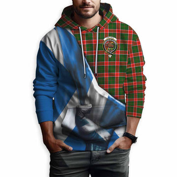 Pollock Tartan Hoodie with Family Crest Scotland Patriotic Style Pullover Hoodie - Tartan Vibes Clothing