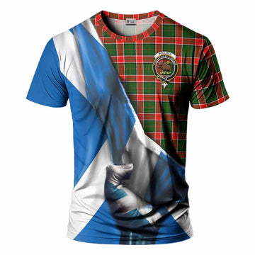Pollock Tartan T-Shirt with Family Crest Scotland Patriotic Style Kid's Shirt - Tartan Vibes Clothing