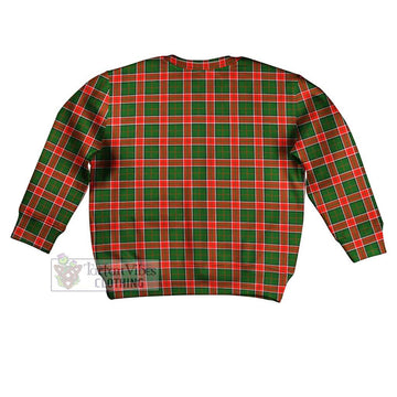 Pollock Tartan Kid Ugly Sweater with Family Crest - Tartan Vibes Clothing